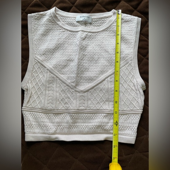 Babaton Pointelle Crop Tank - Picture 5 of 9